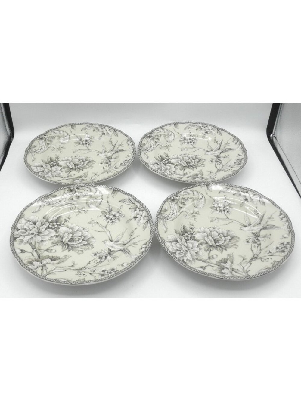 Adelaide Antique White by 222 Fifth 8-1/2 Inch Salad Plates Set of 4 -  22FADEAW